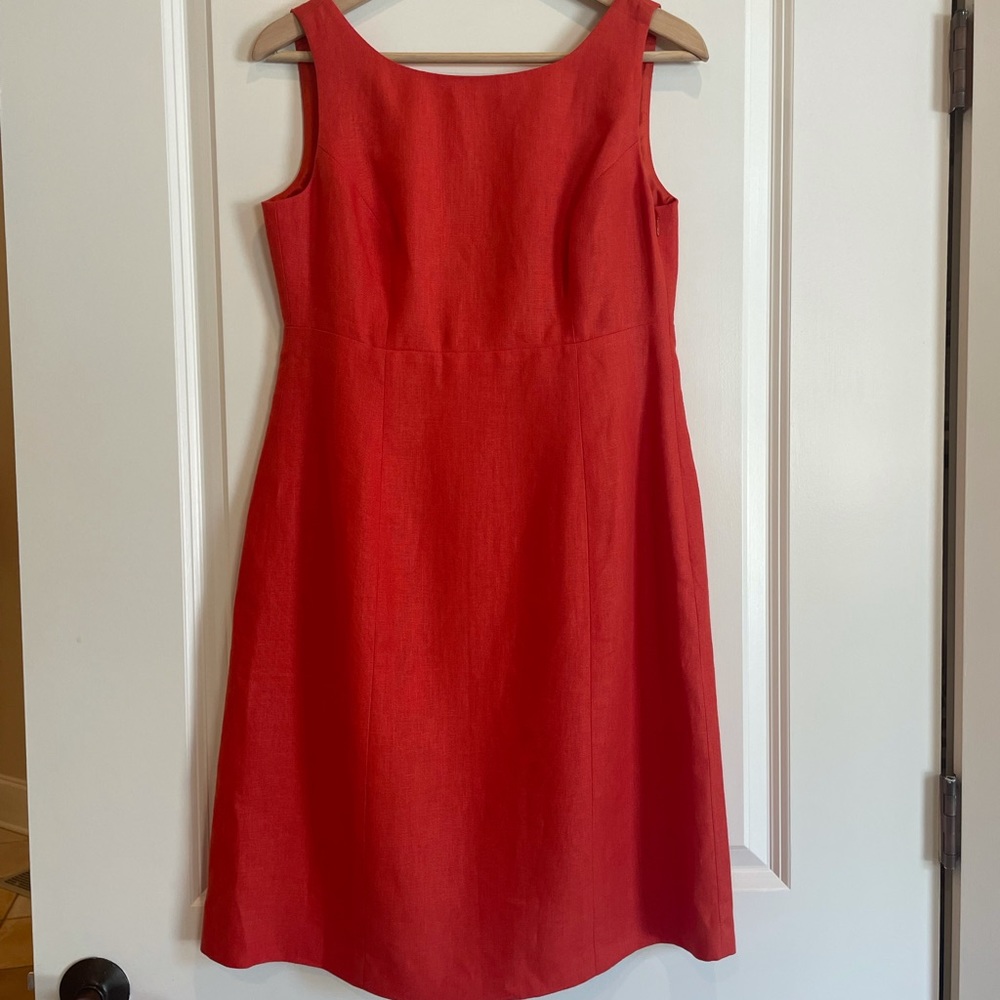 NWT Talbots Pure Irish Linen Sleeveless Dress